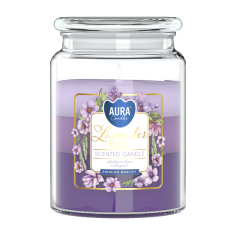 Lavender Calm – Tricolour Scented Candle