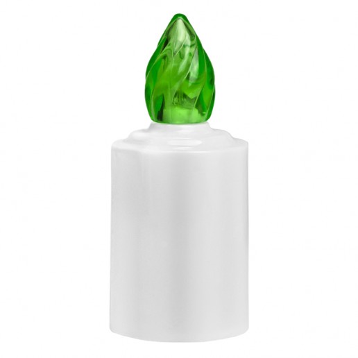 LED Battery - operated Candle - Green Flame