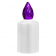 LED Battery - operated Candle - Purple Flame