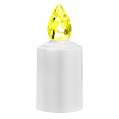 LED Battery - operated Candle - Yellow Flame lit up