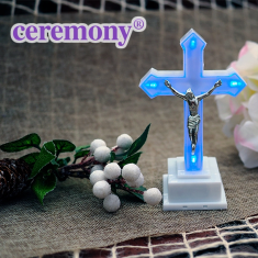 LED Battery Operated Cross Figurine