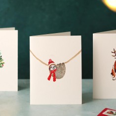 Louise Mulgrew Christmas Card Christmas Sloth