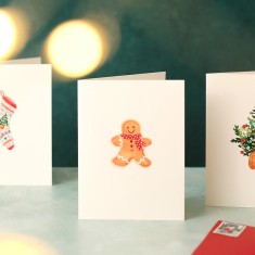 Louise Mulgrew Christmas Card Gingerbread Man