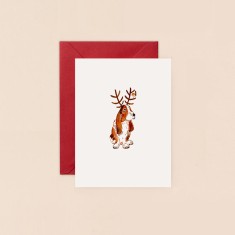 Louise Mulgrew Christmas Cards Dog and Robin