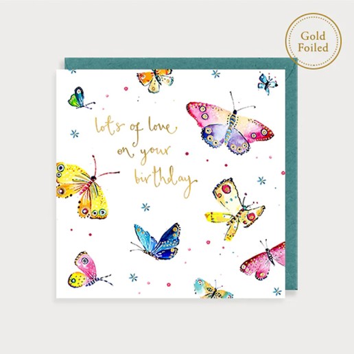 Louise Mulgrew Greetings Cards Lots of Love on Your Birthday