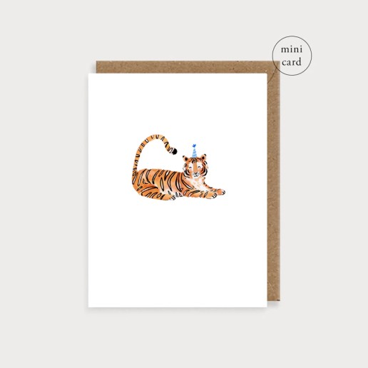 Louise Mulgrew Occasion Cards Tiger and Party Hat