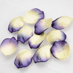Mini Paper Petal Confetti - Ivory-Purple