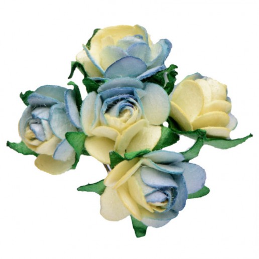 Miniature Tea Roses - Blue 15mm