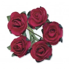 Miniature Tea Roses - Red 15mm