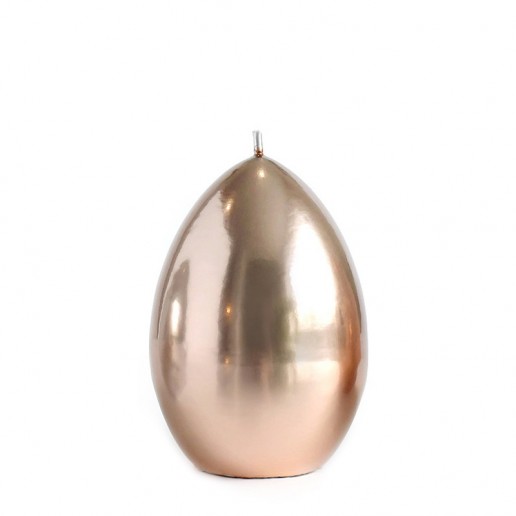 Mirror Easter Egg Candle Decoration - Rose Gold
