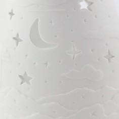 Moon & Stars - Porcelain Wax Burner detail