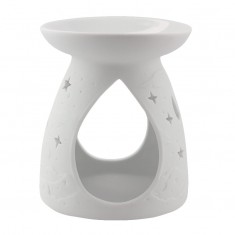 Moon & Stars - Porcelain Wax Burner front