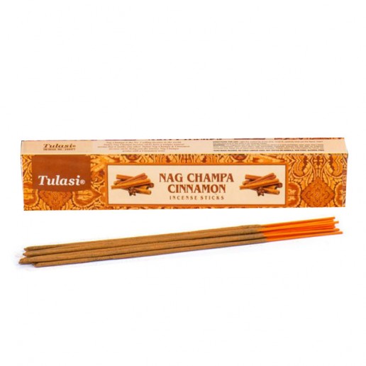 Nag Champa & Cinnamon - Tulasi Hand rolled Incense Sticks packet