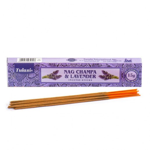 Nag Champa & Lavender - Tulasi Hand rolled Incense Sticks packet