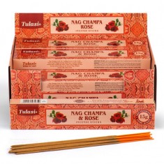 Nag Champa & Rose - Tulasi Hand rolled Incense Sticks