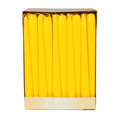 Non-Drip Taper Candles 50pk - Yellow.