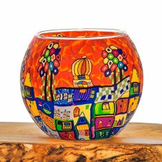 Orange City - Glowing Globe Candle Holder