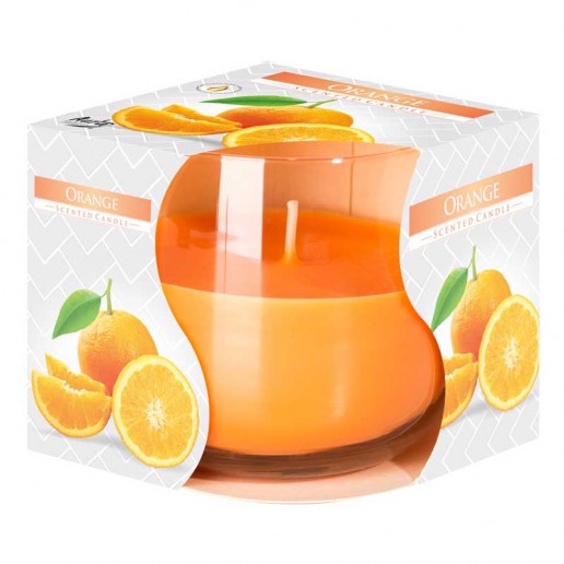 Orange - Scented Candle in Glass Best Smelling Cheap Sale Discounts