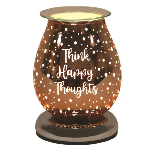 Electric Wax Melt Burner - Think Happy Thoughts