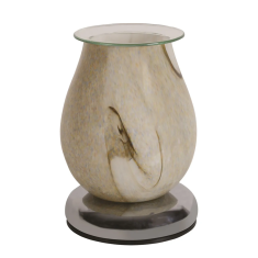 Oval Swirl Electric Wax Melt Burner Natural