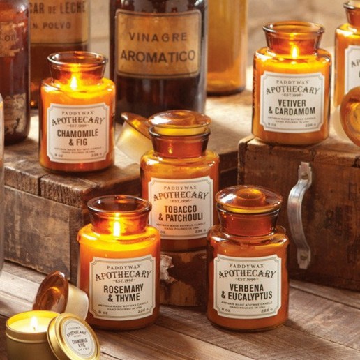 Paddywax Soy Wax Candles Apothecary Jars