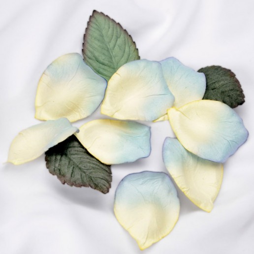 Paper Petals Confetti - Ivory Blue