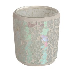 Pearl - Crackle Votive Tea Light Candle Holder