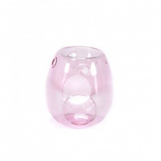 Pink - Clear Glass Wax Melt Burner