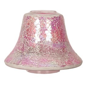 Pink Crackle Yankee Candle Jar Lamp Shade