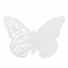 Place Card Butterfly - White