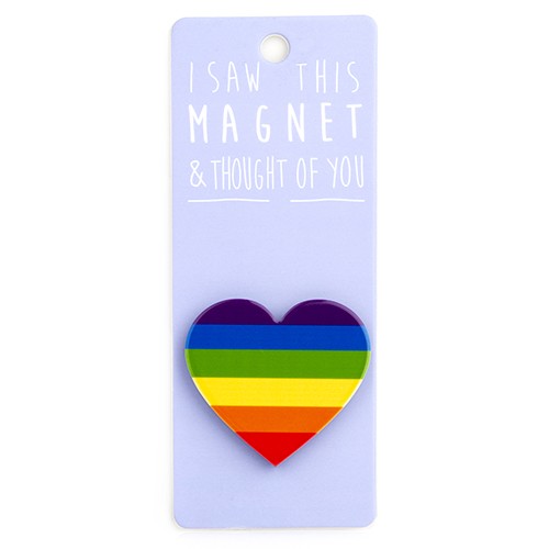 Rainbow Heart Magnet