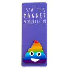 Rainbow Poo Magnet