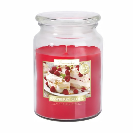 Raspberry Cloud Scented Candle in Large Jar