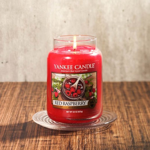 Yankee Candle Red Raspberry Large Jar Candlemania.ie