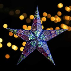 Rondo Navy Small - Paper Star Light lit