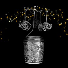 Rose - Spinning Tea Light Candle Holder