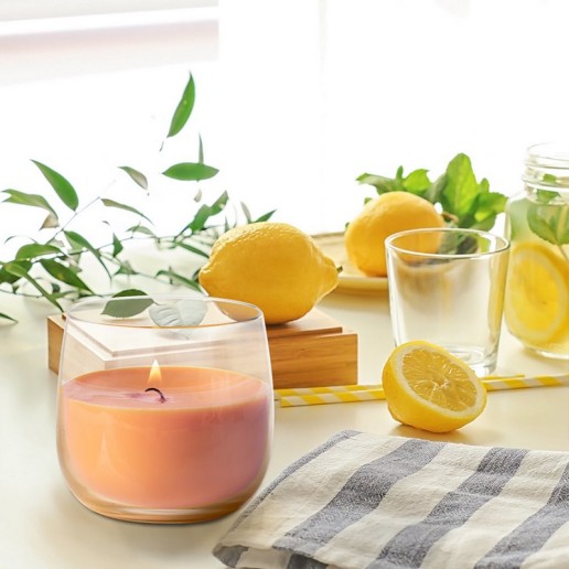 Scented Candles in Plain Glass - Tropical Fruits