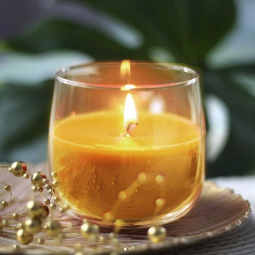 Scented Candles in Plain Glass - Vanilla Orange