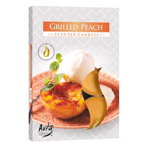 Scented Tea Lights 6pk - Grilled Peach