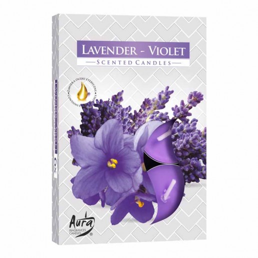 Scented Tea Lights 6pk - Lavender - Violet