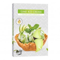 Scented Tea Lights 6pk - Lime Ice Cream