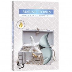 Scented Tea Lights 6pk - Marine Stories