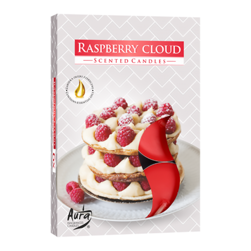 Scented Tea Lights 6pk - Raspberry Cloud