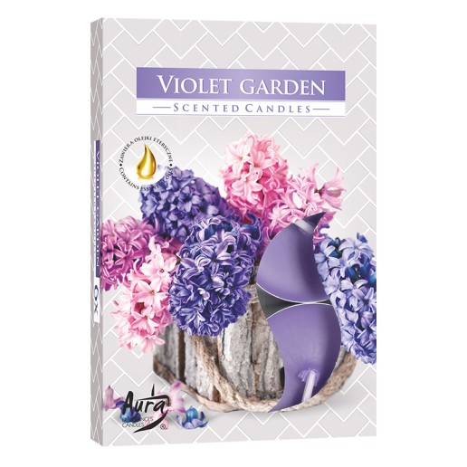 Scented Tea Lights 6pk - Violet Garden