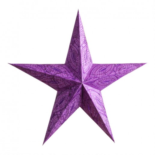 'Sidhartha' Purple - Large Paper Star Light