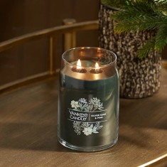 Yankee Candle Xmas Signature Large Jar - Silver Sage & Pine