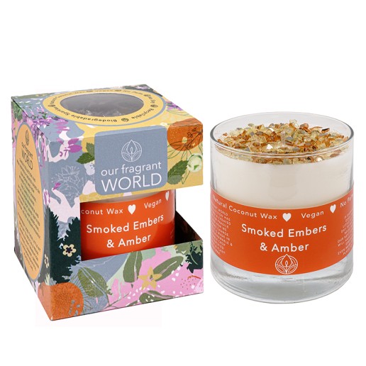 Vegan Friendly Candle - Smoked Embers & Amber