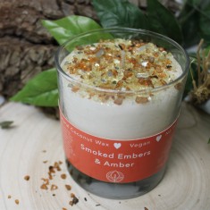Vegan Friendly Candle - Smoked Embers & Amber