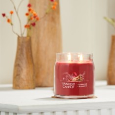 Yankee Candle Xmas Signature Medium Jar - Sparkling Cinnamon