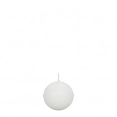 Sphere Candle 6cm - White